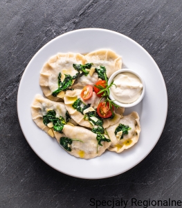 Pierogi ze szpinakiem i kozim serem 500 g